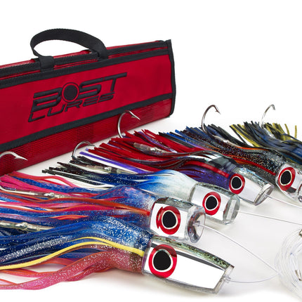 Large Mirrored Marlin Lure Pack by Bost - Rigged/Un-Rigged