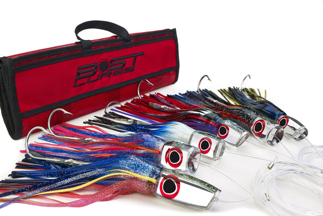 Large Mirrored Marlin Lure Pack by Bost - Rigged/Un-Rigged